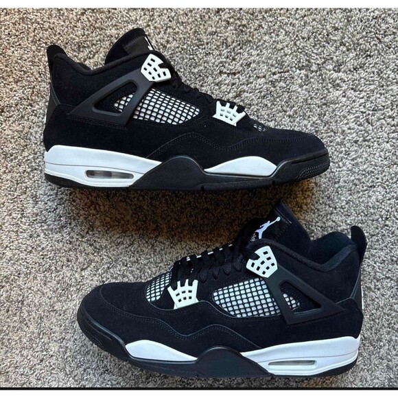Nike Air Jordan 4 Retro White Thunder Size 13 Men's - Picture 1 of 8